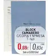 Cuevas Cash Block camarero c/copia y nomesa oferta
