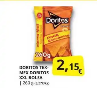 Supermercados MAS Doritos Tex-mex Doritos Xxl Bolsa 260g oferta