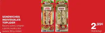 Supercor Sandwiches individuales toplider oferta