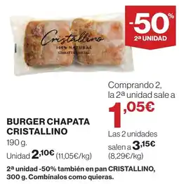 Supercor Burger chapata cristallino oferta