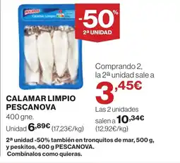 Supercor PESCANOVA Calamar limpio oferta