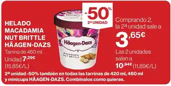 Supercor HÄAGEN-DAZS Helado macadamia nut brittle oferta