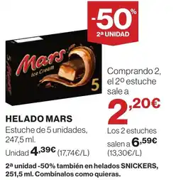 Supercor MARS Helado oferta