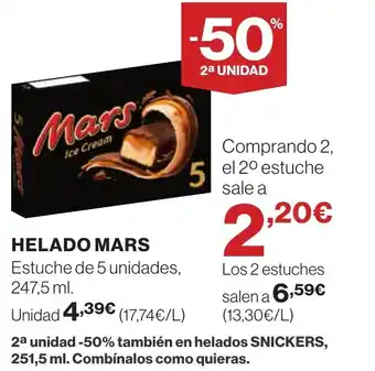 Supercor MARS Helado oferta