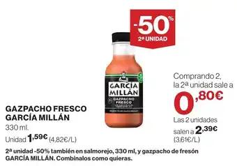Supercor GARCÍA MILLÁN Gazpacho fresco oferta