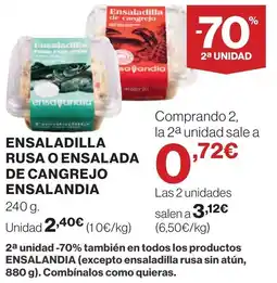 Supercor Ensaladilla rusa o ensalada de cangrejo ensalandia oferta