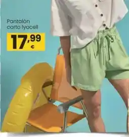 Eroski Pantalón corto lyocell oferta