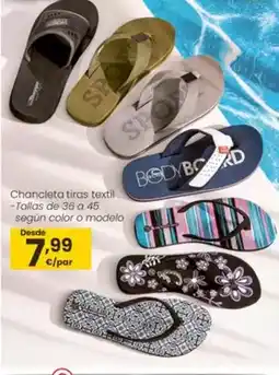 Eroski Chancleta tiras textil oferta