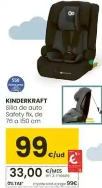 Eroski Kinderkraft - silla de auto safety fix oferta