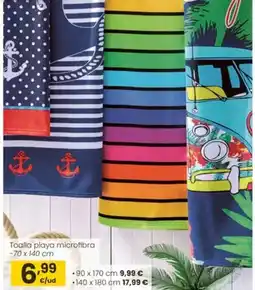 Eroski Toalla playa microfibra oferta