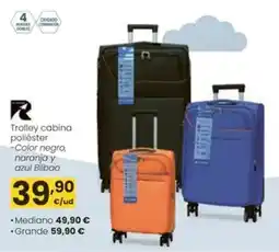 Eroski Trolley cabina poliester oferta