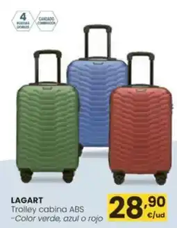 Eroski Lagart - trolley cabina abs oferta