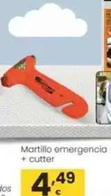 Eroski Martillo emergencia + cutter oferta