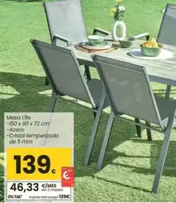 Eroski Mesa life oferta