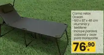 Eroski Cama relax ocean oferta