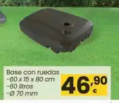 Eroski Base con ruedas oferta