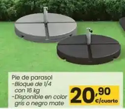Eroski Pie de parasol oferta