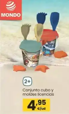 Eroski Mondo - conjunto cubo y moldes licencias oferta