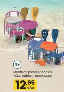 Eroski Mondo - mochilas playa licencias oferta