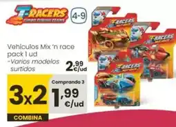 Eroski T-racers - vehículos mix 'n race oferta
