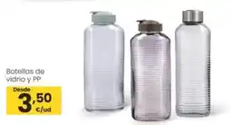 Eroski Botellas de vidrio y pp oferta