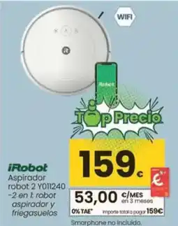 Eroski Irobot - aspirador robot 2 y011240 oferta