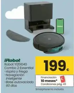 Eroski Irobot - robot y051040 combo 2 essential oferta