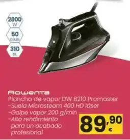 Eroski Rowenta - plancha de vapor dw 8210 promaster oferta