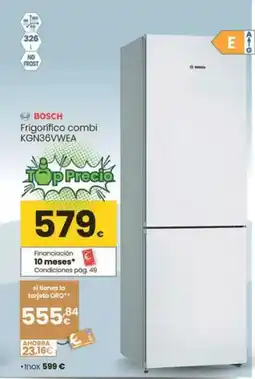 Eroski Bosch - frigorifico combi kgn36vwea oferta