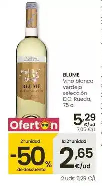 Eroski Blume - vino blanco verdejo seleccion d.o. rueda oferta