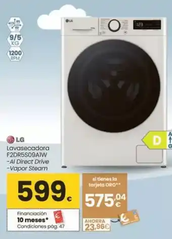 Eroski Lg - lavasecadora f2dr5s09a1w oferta