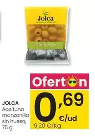 Eroski Jolca - aceituna manzanilla sin hueso oferta