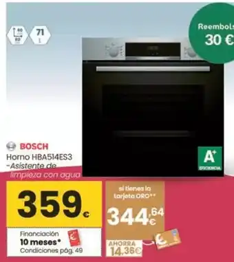 Eroski Bosch - horno hba514es3 oferta