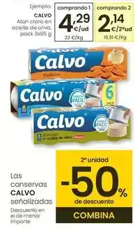 Eroski Calvo - atún claro en aceite de oliva oferta