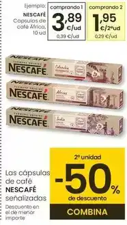 Eroski Nescafé - capsulas de cafe african oferta