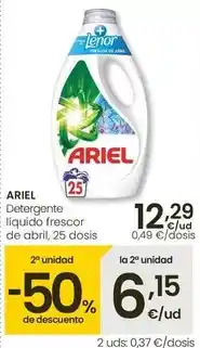 Eroski Lenor - detergente liquido frescor de abril oferta