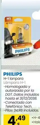 Eroski Philips - lámpara h-1 oferta