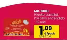 Eroski Mr. grill - pastillas encendido oferta