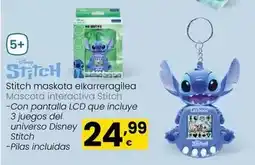 Eroski Disney - mascota interactiva stitch oferta