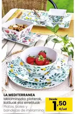 Eroski La mediterranea - platos, boles y bandejas de melamina oferta
