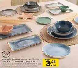 Eroski Bidasoa - despeci de platos de porcelana aura o stela y complementos de vajillas oferta