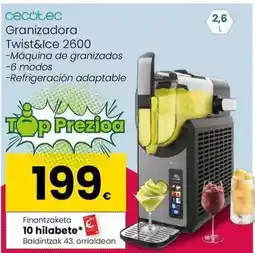 Eroski Cecotec - granizadora twist&lce 2600 oferta