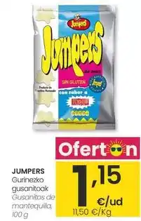 Eroski Jumpers - gusanitos de mantequilla oferta