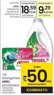 Eroski Ariel - detergente líquido ariel sensaciones oferta