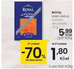 Eroski Royal - salmon ahumado oferta