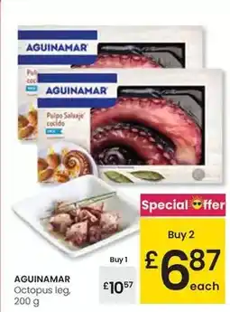 Eroski Aguinamar - octopus leg oferta
