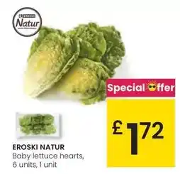 Eroski Eroski natur - baby lettuce hearts oferta