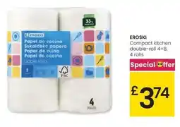 Eroski Eroski - compact kitchen double roll 4=8 oferta