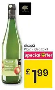 Eroski Eroski - plain cider oferta