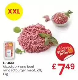 Eroski Eroski - mixed pork and beef minced burger meat oferta